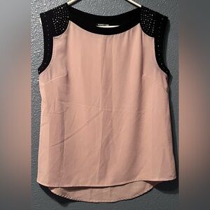 Beautiful sheer blouse with bling on shoulder